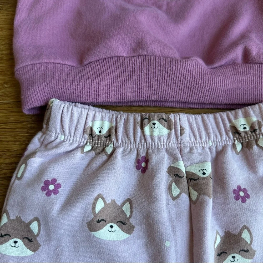 PL BABY 9 MonthRuffle Fox Sweatshirt Jogger Set‎